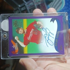 Brad Lidge on card autograph
